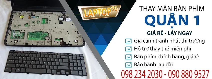 thay bàn phím laptop giá rẻ tại quận 1