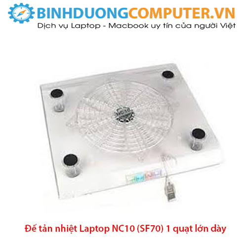 Đế tản nhiệt Laptop NC10 (SF70) 1 quạt lớn dày