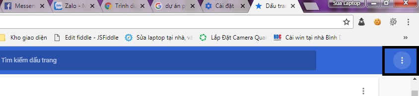 Hướng dẫn tạo Bookmark trên google chrome