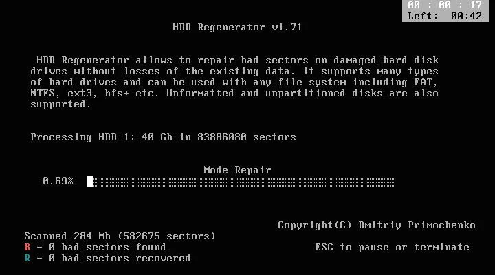 sửa ổ cứng bị bad sector