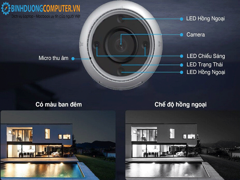 Camera IP wifi EZVIZ CS-H3c-R100-1K2WFL Color