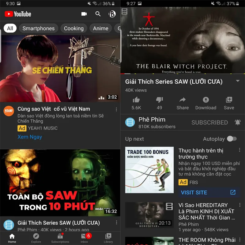 xem video Youtube không quảng cáo
