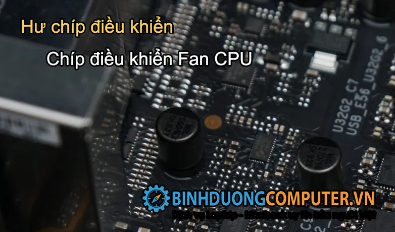 Fan CPU ERROR do hư chíp điều khiển
