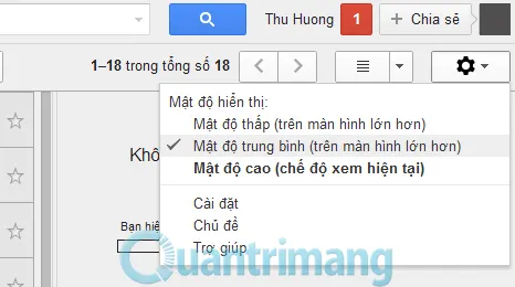 Cách thay đổi giao diện Gmail