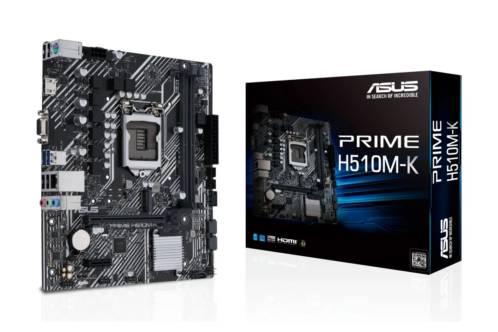 Mainboard ASUS PRIME H510M-K (Intel H510, Socket 1200, m-ATX, 2 khe Ram DDR4