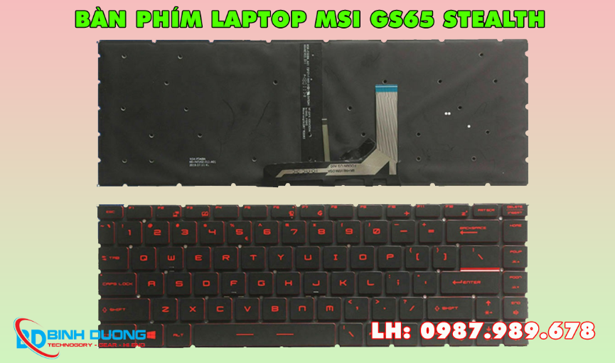 Bàn phím laptop MSI GS65