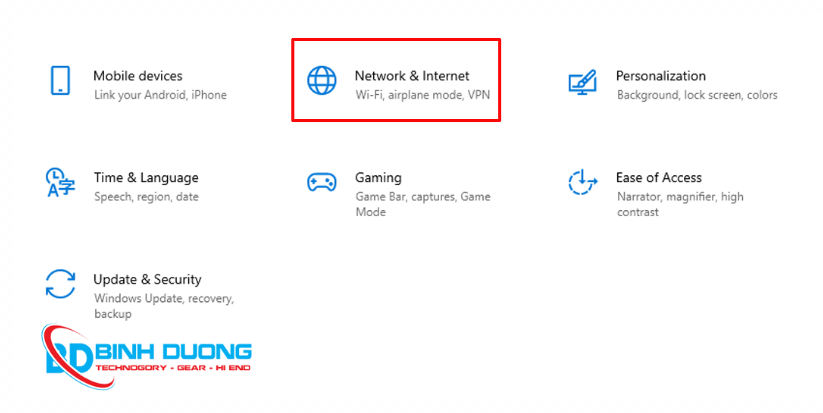 Bật hoặc tắt File and Printer Sharing qua cài đặt Windows