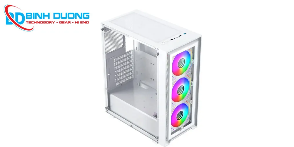 Địa Chỉ Mua Case Xigmatek FLY II ARTIC 3GF (EN44670) - GAMING ATX, KÈM 03 FAN XIGMATEK G20F - Màu trắng Uy Tín Tại Bình Dương