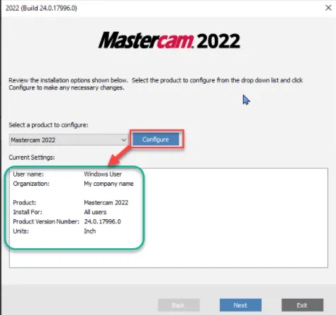 Hướng dẫn cài đặt Mastercam 2022 