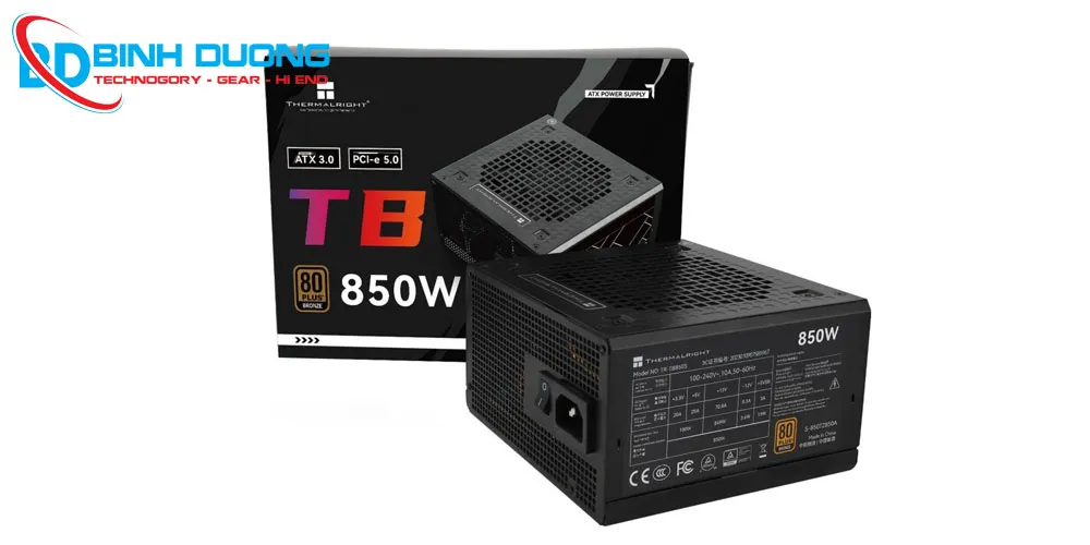 Nguồn Thermalright TB-850S ATX 80 Plus – Sức Mạnh Ổn Định, Giá Thành Hợp Lý