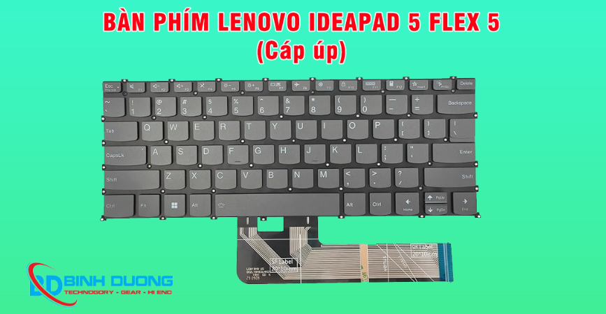 Bàn phím laptop Lenovo IdeaPad 5 Flex 5 14ALC05 14ARE05 14IIL05 14ITL05 Yoga Slim 7 ZIN Cáp Úp