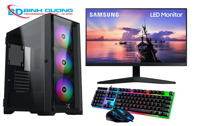 Bộ máy tính đồ họa 15 12400F - H610M - 16G - RX6600