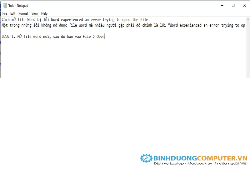 Cách khắc phục file Word bị lỗi không mở được