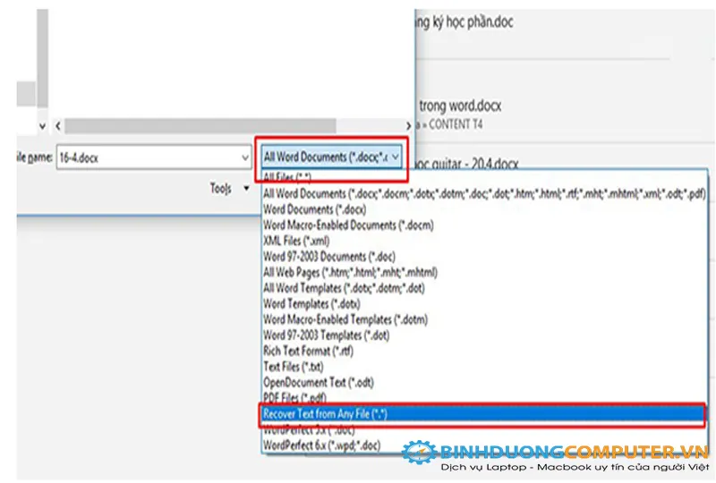 Cách khắc phục file Word bị lỗi không mở được