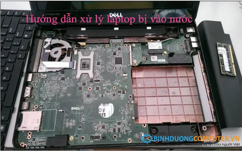 Cách khắc phục nhanh Laptop bị vào nước