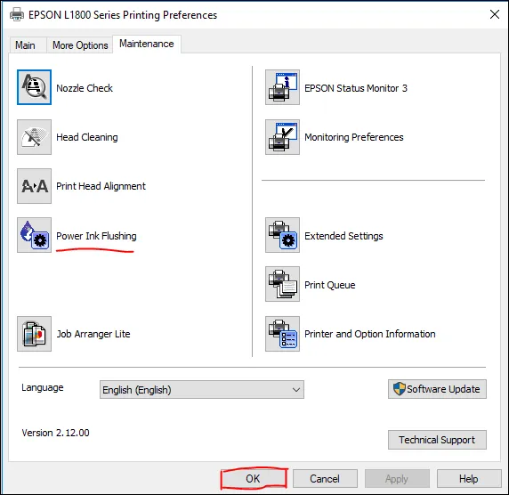 Khắc phục máy in A3 l1800 epson in mờ không đẹp