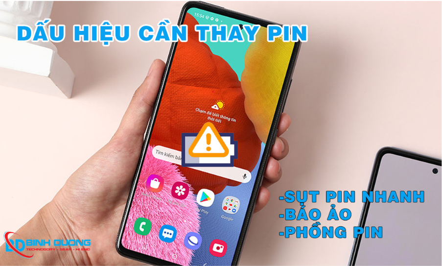 Dấu hiệu cần thay pin điện thoại Samsung A52s