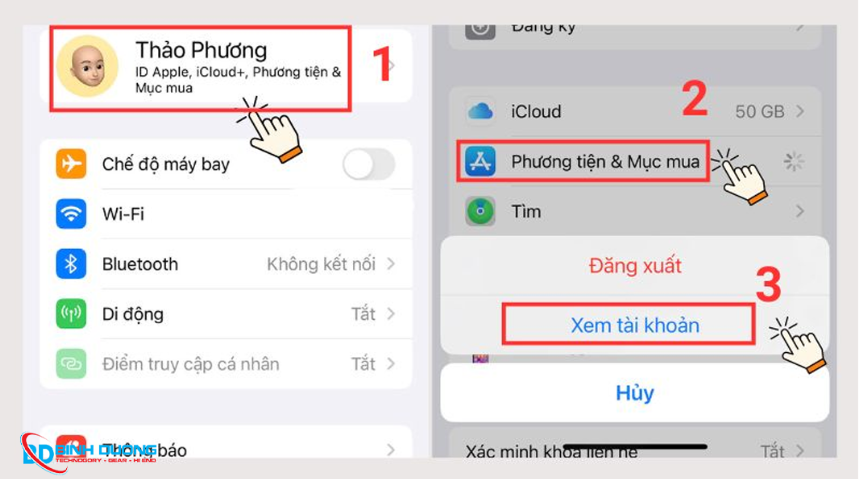 Đổi vùng trong cài đặt appstore