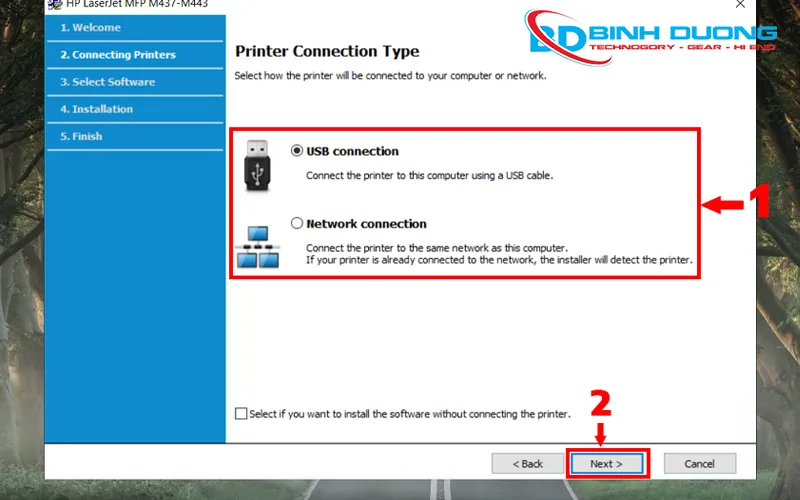 Hướng dẫn cài đăt driver máy in HP M440DN A3