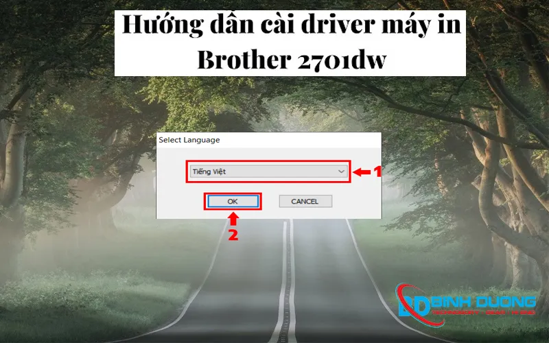 Hướng dẫn cài đặt driver cho máy in Laser Brother MFC-L2701DW