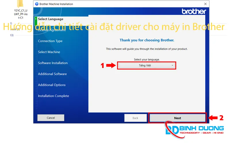 Hướng dẫn chi tiết cài đặt driver cho máy in Brother MFC-T910DW