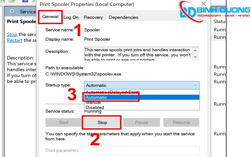 Hướng dẫn sửa lỗi The Print Spooler Service is not running