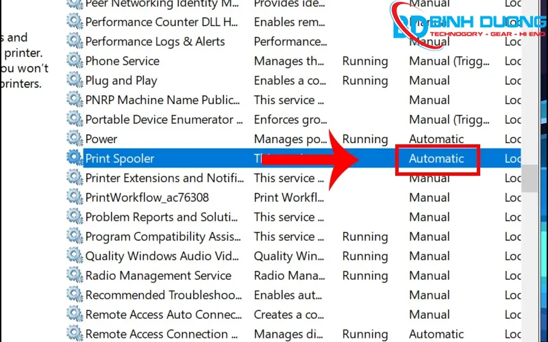 Hướng dẫn sửa lỗi The Print Spooler Service is not running