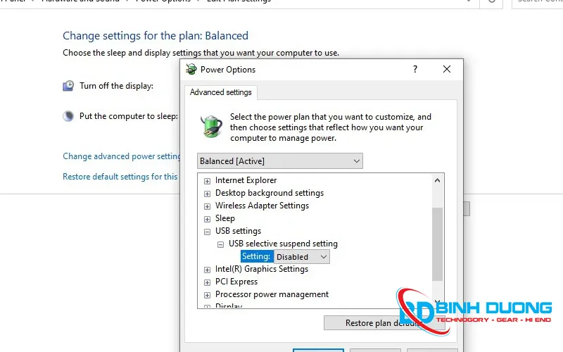 Khắc phục lỗi Power surger on the USB port