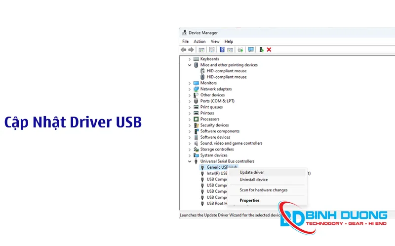 Khắc phục lỗi Power surger on the USB port