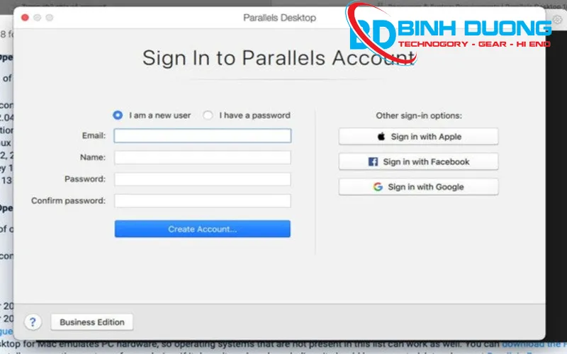 Phần mềm giả lập Windows trên MacBook Parallels Desktop