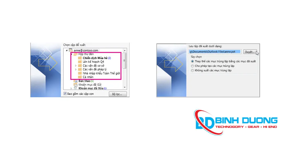 Hướng dẫn sao lưu và phục hồi Outlook 365 cho pc