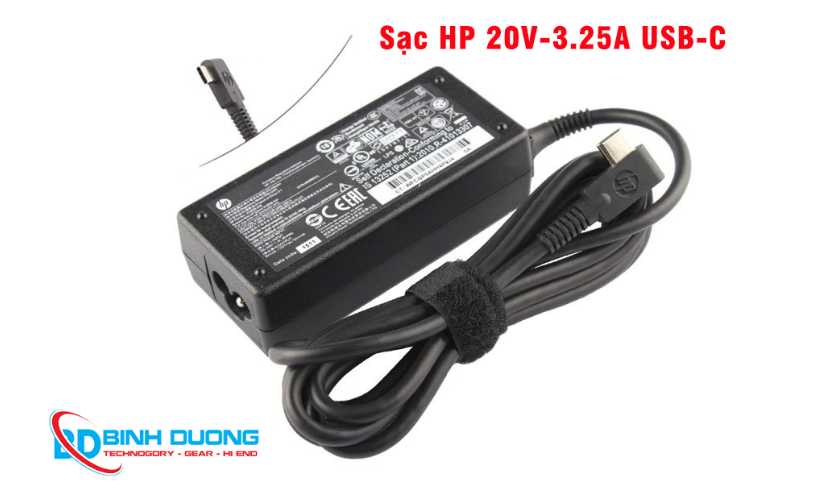 Sạc Laptop HP 20V-3.25A USB-C ORG