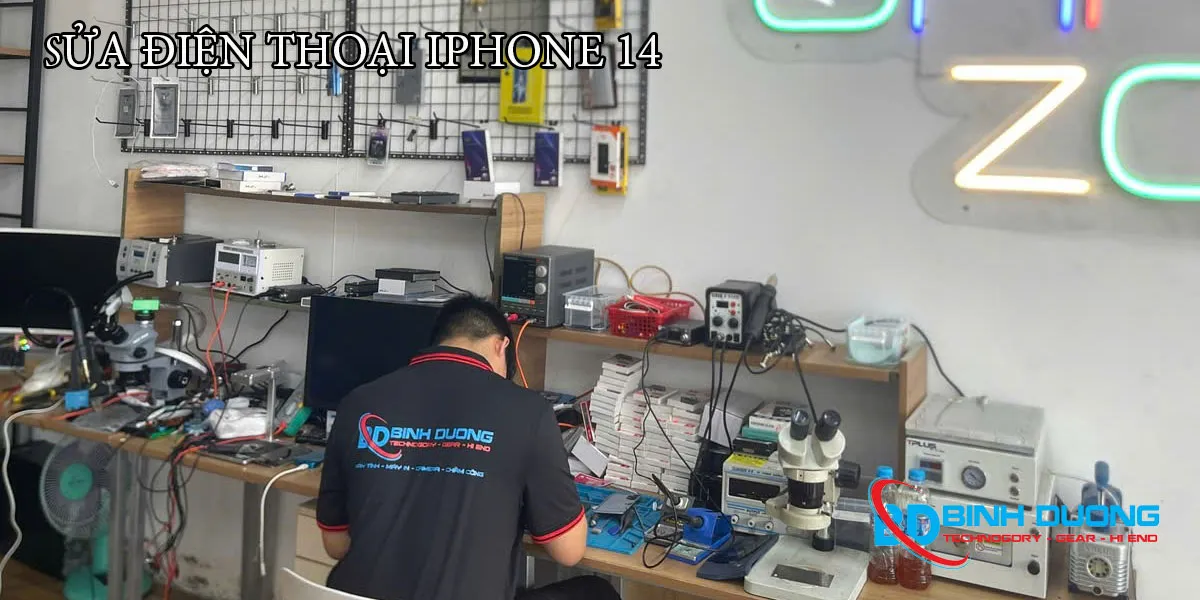 sửa iphone 14 lấy liền bình dương