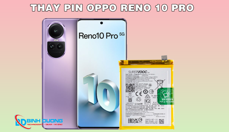 Thay pin Oppo Reno 10 Pro