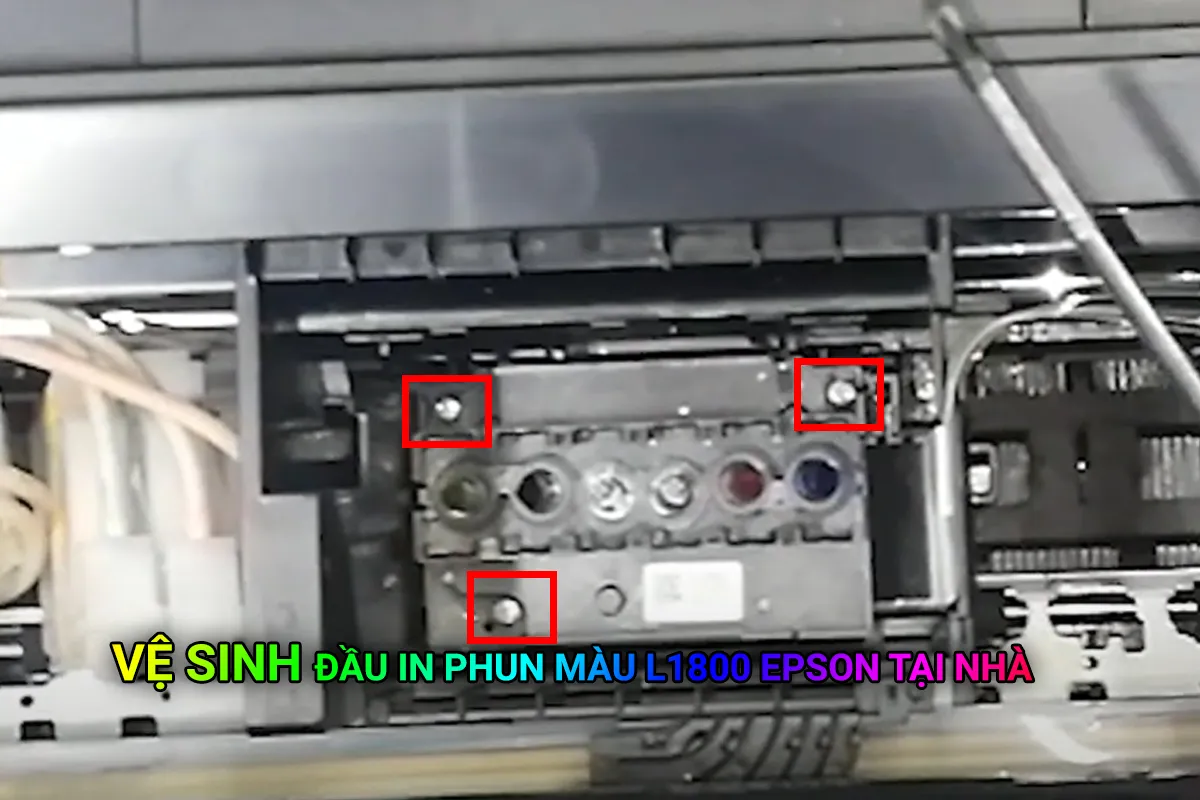 VỆ SINH ĐẦU IN PHUN MÀU L1800 EPSON TẠI NHÀ