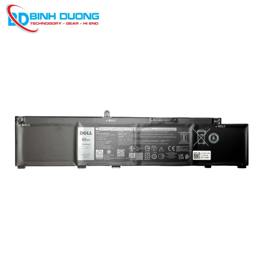 Pin Dell Gaming G5 G3 G7 68Wh 4 cell zin