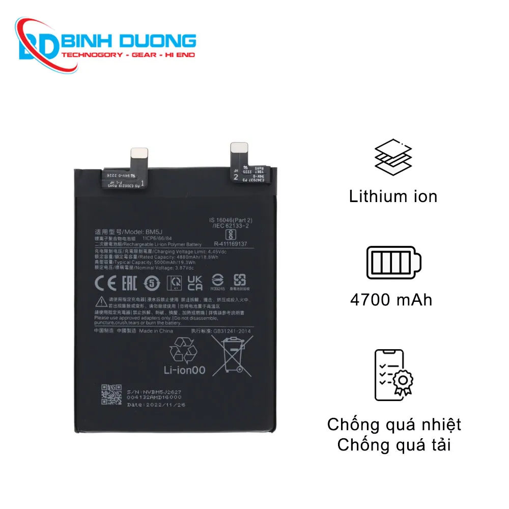 Thay pin Xiaomi Redmi K50