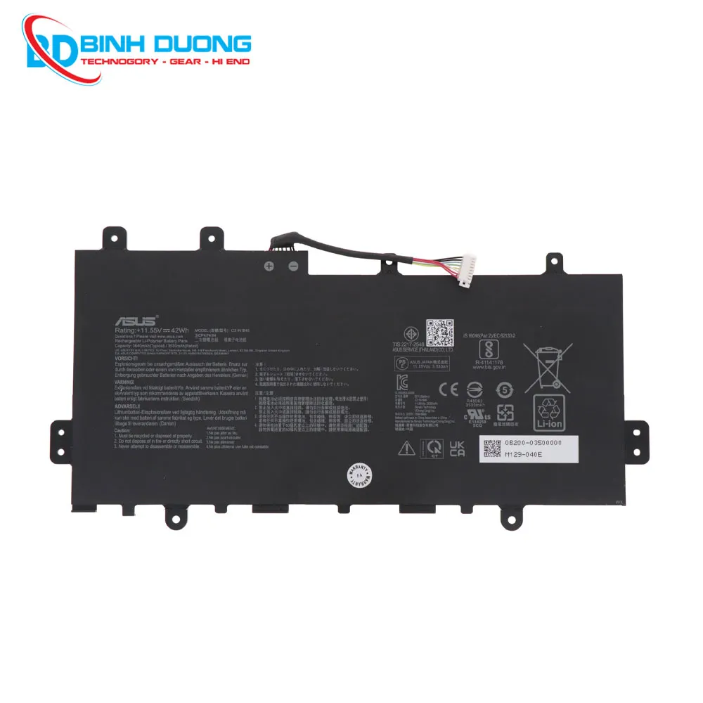 Pin Laptop Asus Chromebook Flip C346, C436 – C31N1845 (3 Cell)