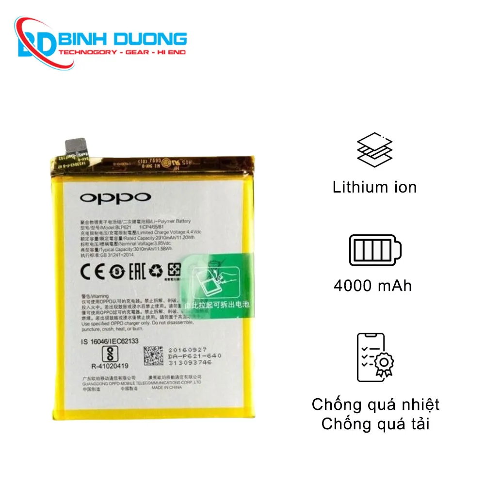 Thay pin Oppo K5
