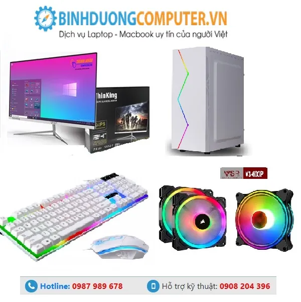 Dàn Máy Tính PC Màu Trắng I3-9100f