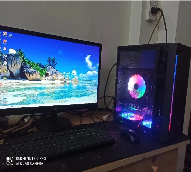 Máy Bộ Gaming Giga H110/Chip I3-9100F/ GT 730