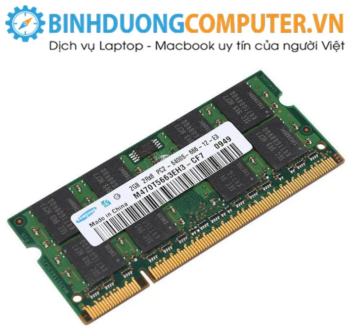 Ram ddr2 Laptop 2GB bus 667/800(hàng nhập khẩu)