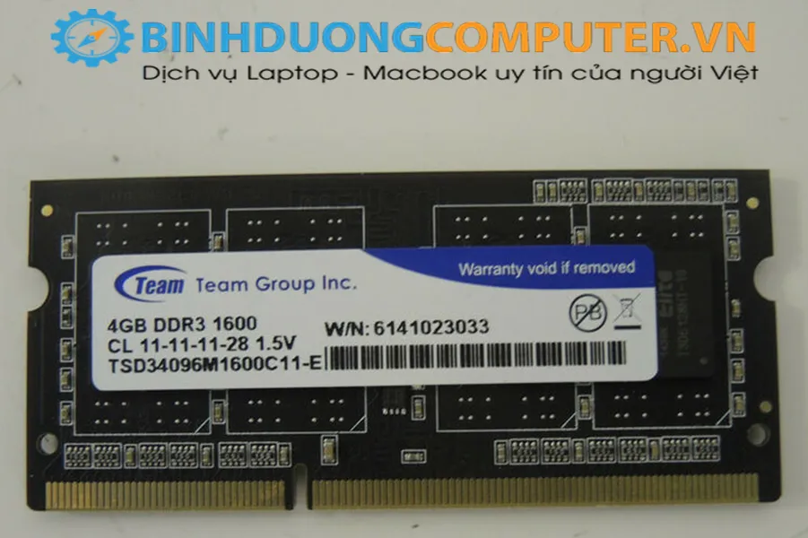 Ram laptop Team Elite 4GB - DDR3 - 1600MHz - PC3 12800