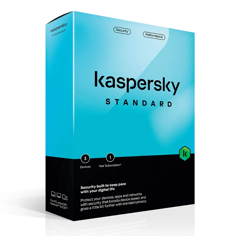 Phần Mềm Diệt Virus Kaspersky Standard (3 Thiết Bị - 1 Năm)