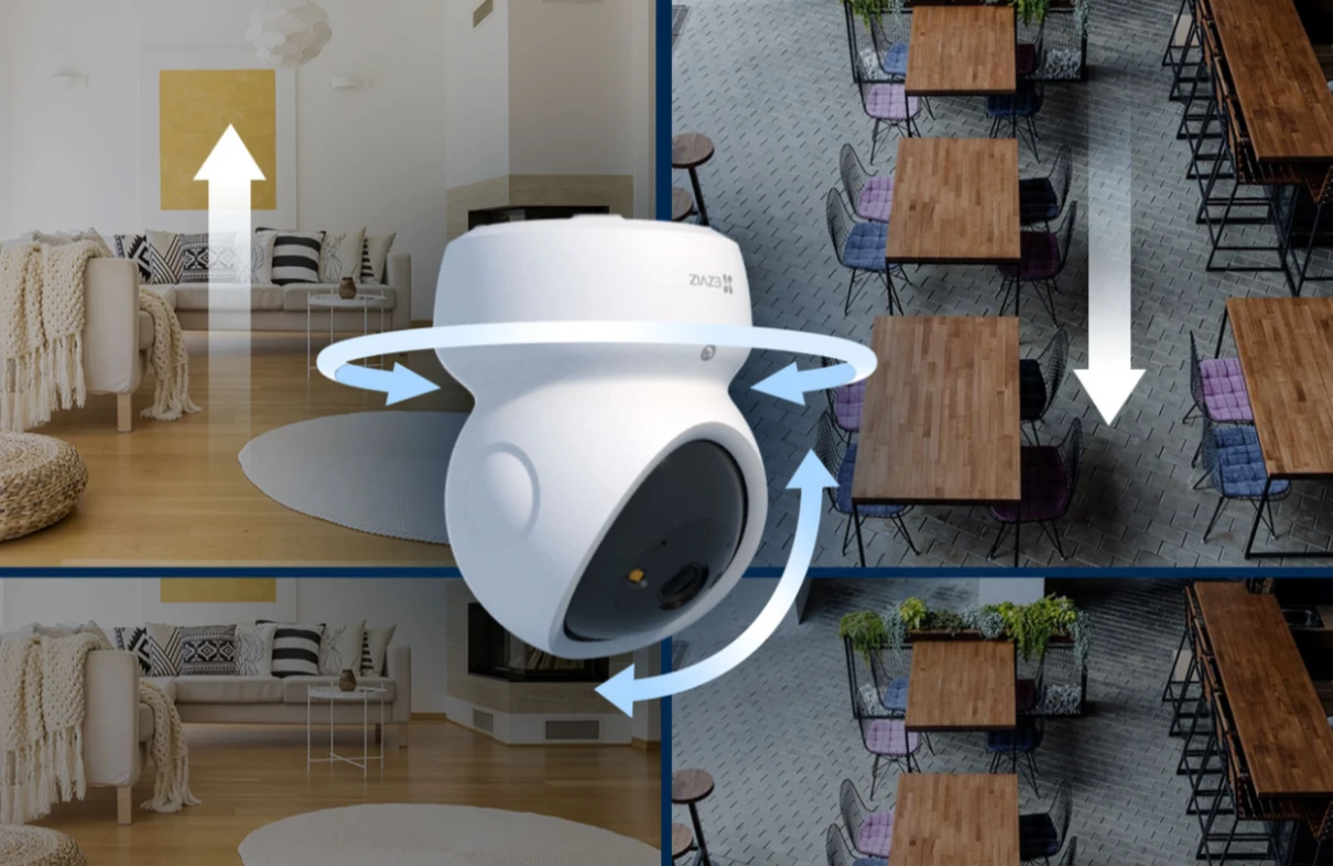 Góc quay 360 độ không góc chết