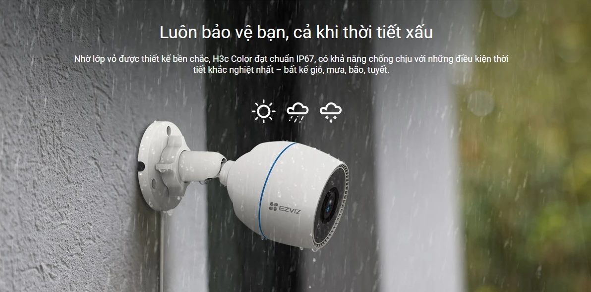 Thiết kế chống nước sử dụng cho ngoài trời
