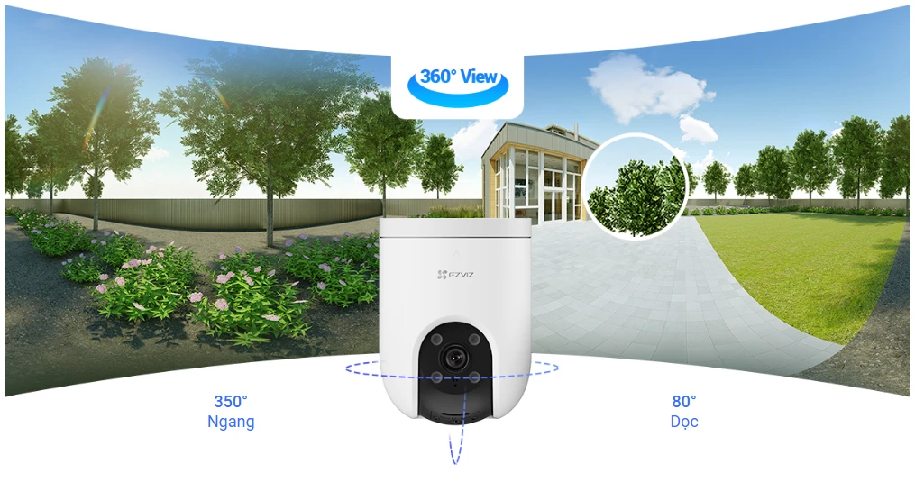 Độ phân giải 3K, xoay 360 độ hỗ trợ mọi góc nhìn
