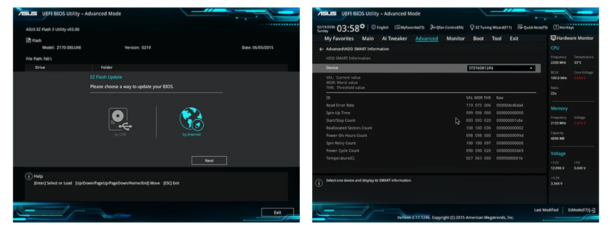 Giao diện UEFI BIOS thông minh