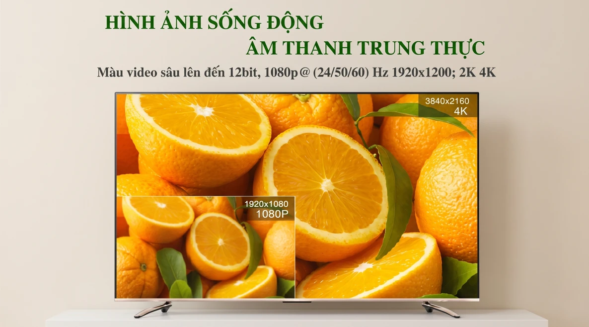 Công nghệ truyền tải hình ảnh 4K sắc nét
