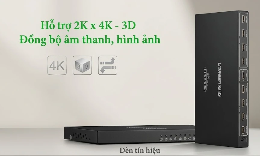 Bộ chia HDMI 1 ra 8 Ugreen 40203